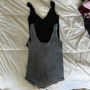 Aura V Neck Bodysuits (pair)